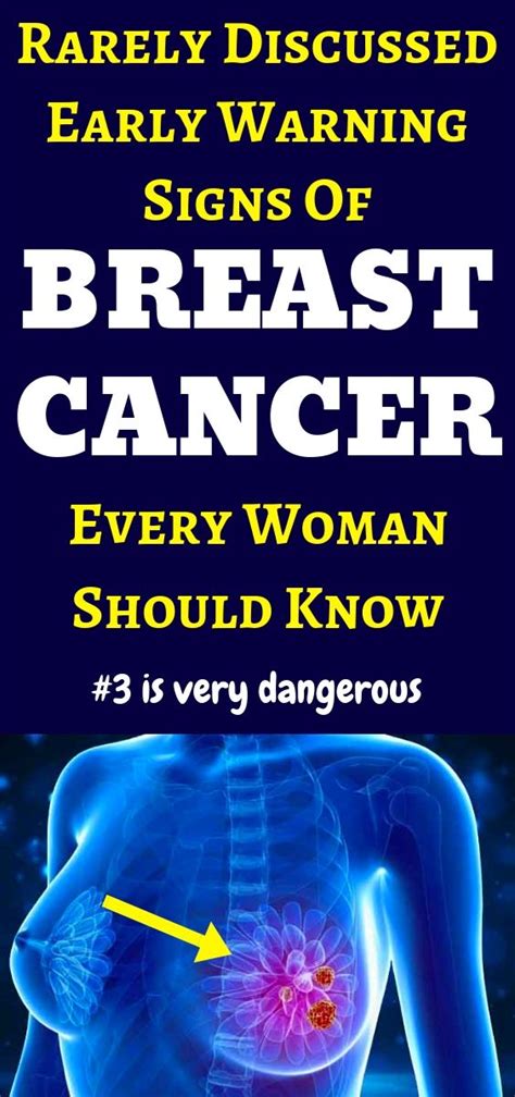 Rarely Discussed Early Warning Signs Of Breast Cancer Healthy Zone