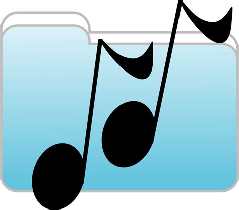 Onlinelabels Clip Art Music Folder Icon