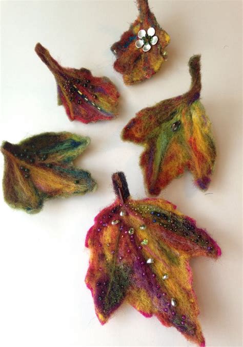 Felted Fall Leaves