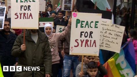 Hundreds March In Shrewsbury For Syrian Peace
