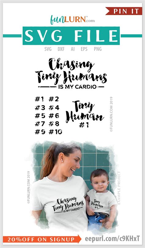 Download Chasing tiny humans is my cardio SVG - FunLurn