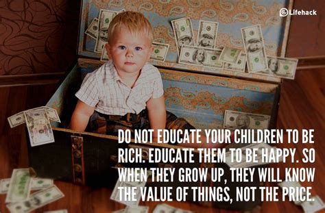 30sec Tip Do Not Educate Your Children To Be Rich Education How To
