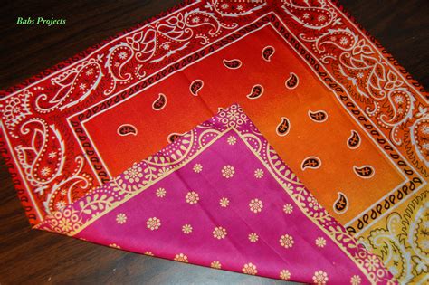 A bandana, which displays the colors of the gang. Reversible Bandana Apron - Babs Projects