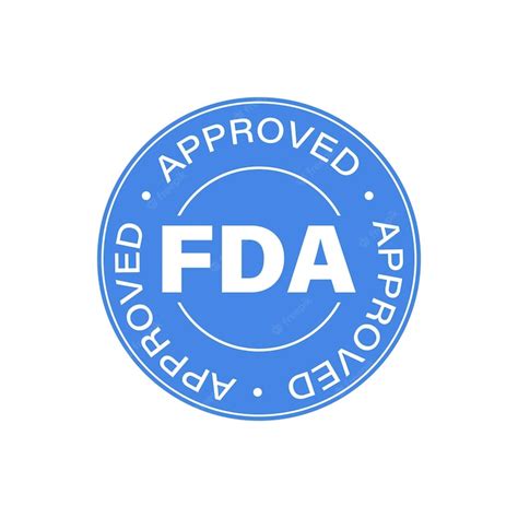 Premium Vector Vector Fda Approved Food And Drug Administration Badge