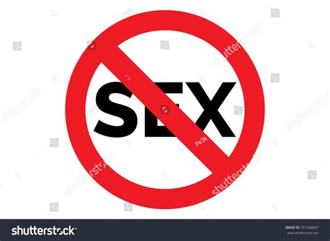 No Sex Sign Stock Vector Royalty Free 767368837 Shutterstock