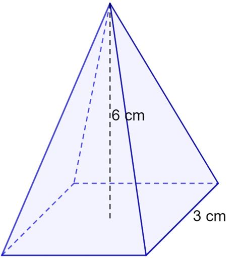 Volume Da Pirâmide Fórmula Exemplos Exercícios Brasil Escola