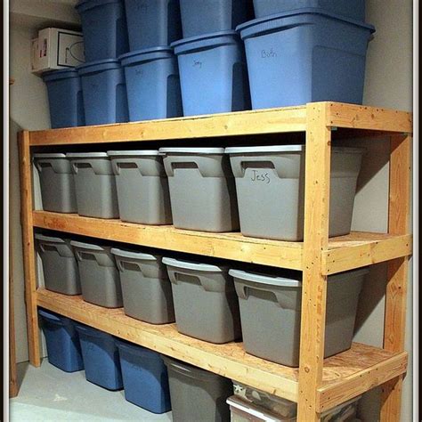 Take these diy garage shelves up a notch by incorporating a piece of pegboard into the assemblage and tucking in a bench beneath to create a workstation fit for any serious diyer. 2x4 Storage Shelves - WoodWorking Projects & Plans