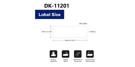Dk 11201 Compatible Brother Labels X 6rolls 29mm X 90mm