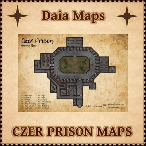 Daias Czer Prison Map A Three Level Prison Exploration Map