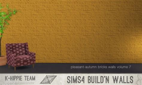7 Brick Walls Pleasant Autumn Volume 7 At K Hippie Sims 4 Updates