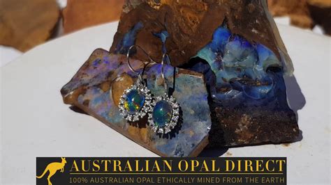Natural Solid Australian Opal Earrings Lightning Ridge Youtube