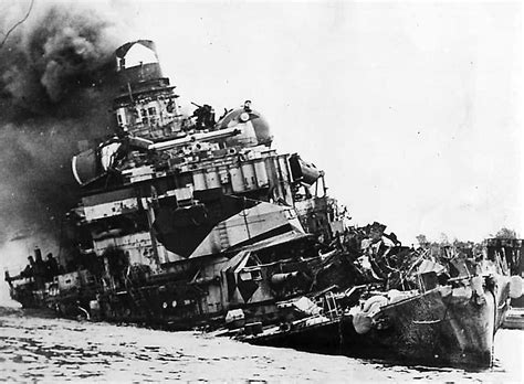 Wreck Of The German Heavy Cruiser Admiral Hipper Heikendorfer Bay 1946