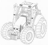 Tractor Coloring Transportation Coloriage Tracteur Kb sketch template
