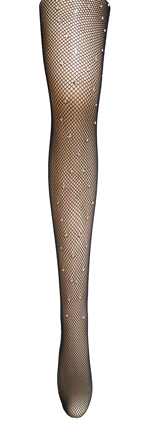 Buy Nude Rhinestone Fishnet Tights Nylon Stockings Pattern Tights