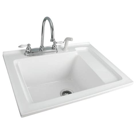The whitehaven sink comes in several finishes—white is the most popular choice for farmhouse you might not realize it at first, but sinks can actually be installed in several different ways. 25" x 22" Single Reliance Versatile Laundry Sink (With ...