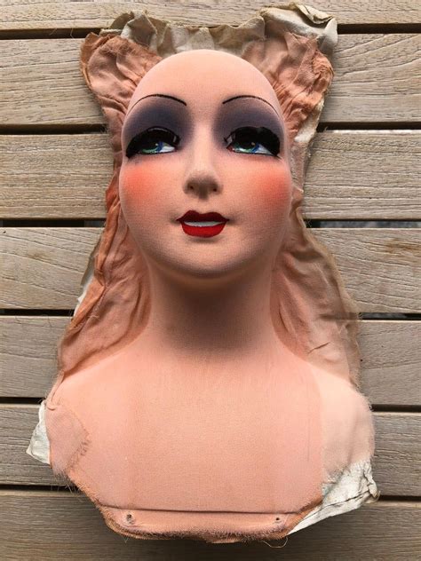 Antique Silk Boudoir Doll Face Hand Painted S S Italy In Boudoir Dolls Doll