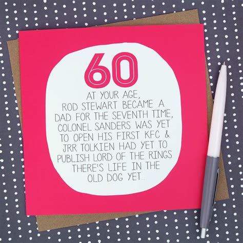 By Your Age Funny 60th Birthday Card By Paper Plane