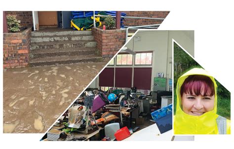 Supporting Members At Flood Ravaged School Aeu News