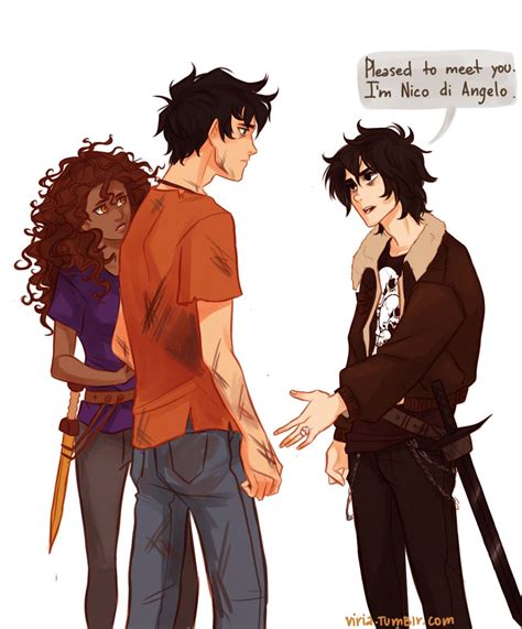Hazel, Percy and Nico | Percy jackson, Percy jackson art, Percy and nico