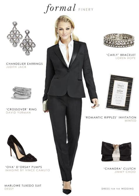 Womens Tuxedo For A Wedding Or Black Tie Event Dress For The Wedding