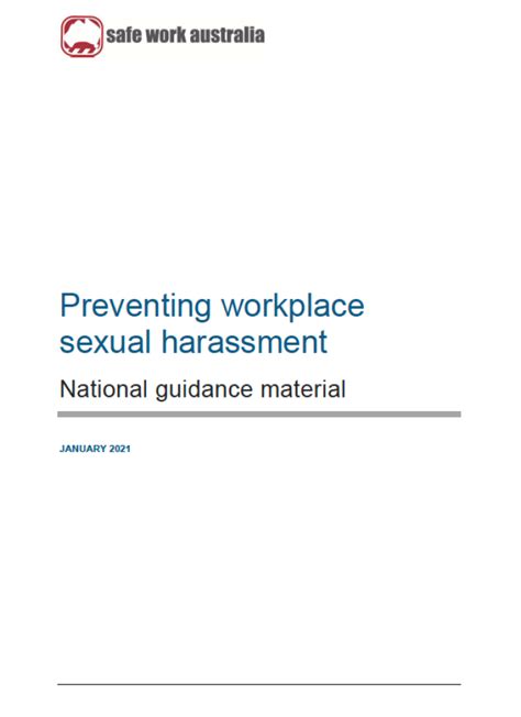 Preventing Workplace Sexual Harassment Guide Respect Work