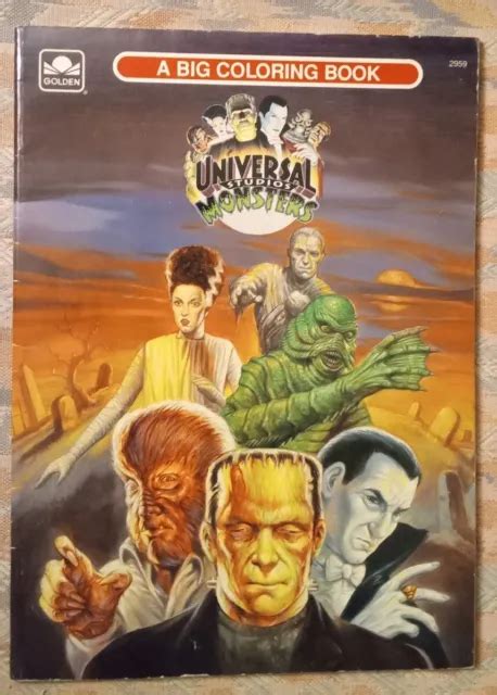 Golden Publishing 1991 Universal Monsters Big Coloring Book Unused