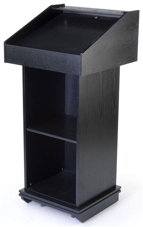 Podium With Wheels Convertible Design For Floor Or Tabletop Red