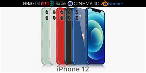 Apple Iphone 12 All Colors 3d Model Cgtrader