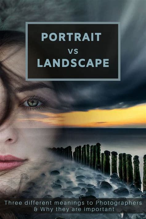 In Photography Terms Portrait Vs Landscape Has Different Meanings