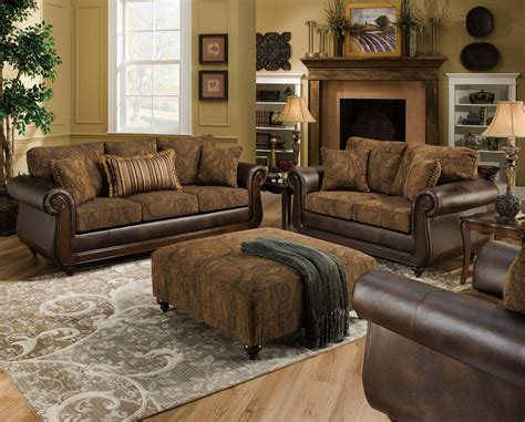 American Furniture 5850 Sofa With Exposed Wood In Classic Style Prime