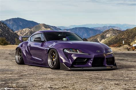 Toyota Supra Widebody On Our Avant Garde Wheels Sr2 Finished In Brushed