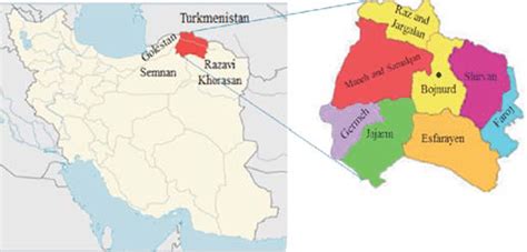 South khorasan province vacation packages. Map of the study area: (a) Map of Iran; and (b) Map of ...