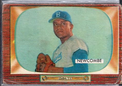 Don Newcombe 1955 Bowman 143 Baseball Card Brooklyn Dodgers Etsy