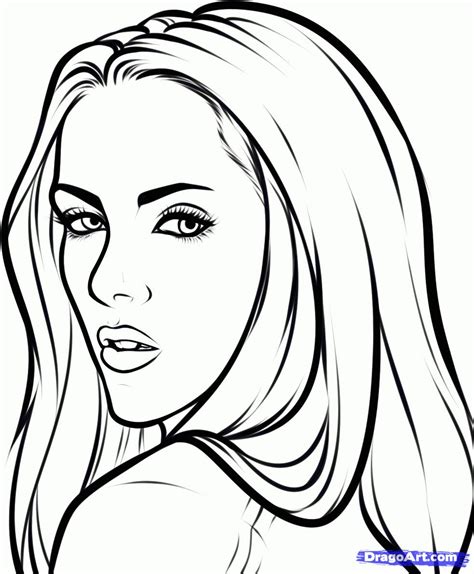 22 Woman Face Coloring Pages Heartof Cotton Candy