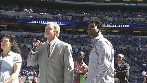 Edgerrin james, steve atwater, isaac bruce, steve hutchinson and troy polamalu elected to pro rb franco harris, pittsburgh steelers. Edgerrin James Ring of Honor Induction Ceremony