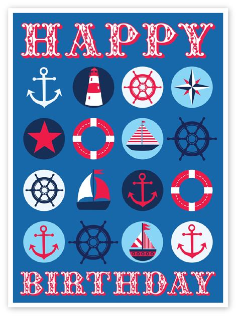 Emily Kiddy: Nautical Themed Kids Birthday Card | Nautical Themed Kids Party | Pinterest ...