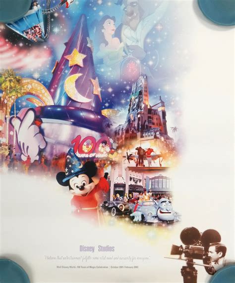 Disney Studios Disney World 100 Years Of Magic Celebration Poster Id