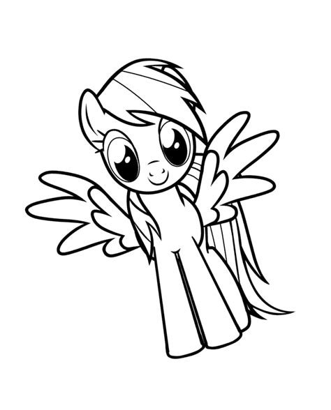 Rainbow Dash Coloring Pages To Download And Print For Free