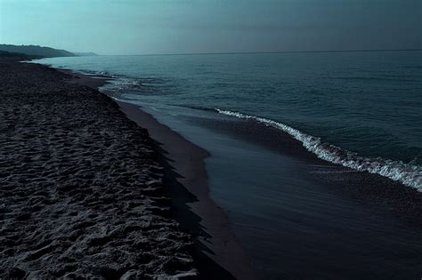 Hd Wallpaper Black Beach Iceland Overcast Sea Waves Island Water
