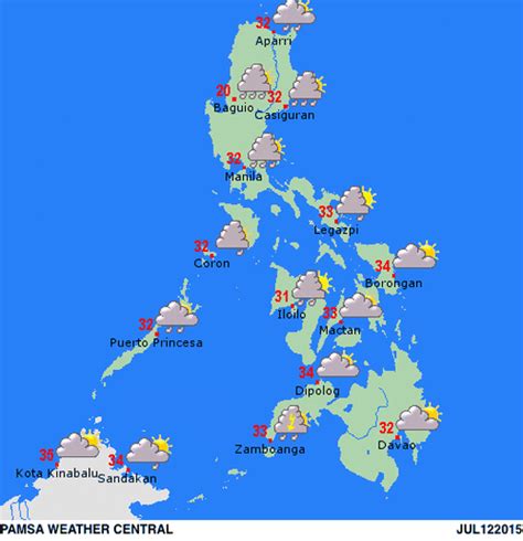 Philippine Weather Forecast Philippine Astronomical Meteorological
