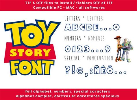 Download toy story font for free only from our website. Toy Story font - real ttf to install compatible PC and Mac ...