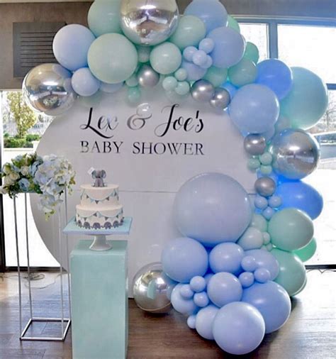 What to put in photo booth for baby shower? Blog | Baby shower balloons, Baby shower decorations ...