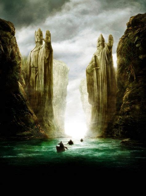 Lord Of The Ring Argonath On River Anduin Lotr Seigneur Des