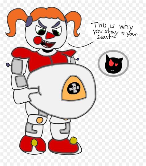 Obey The Baby By Undernom Fnaf Sister Location Drawing Hd Png