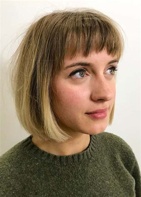 Short Bob Hairstyles And Haircuts With Bangs Fashionisers©