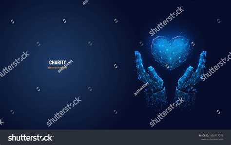 Digital Vector 3d Human Hands Holding Heart Royalty Free Stock Vector
