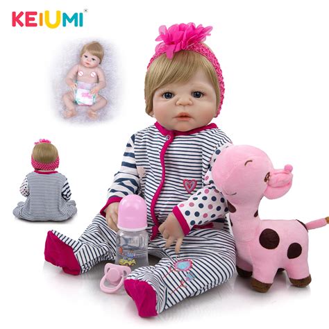 Keiumi Full Body Silicone Vinyl Reborn Babies Dolls Realistic 23 Inch