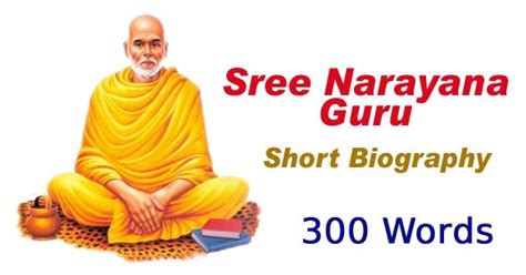 Sree Narayana Guru Biography In English 300 Words