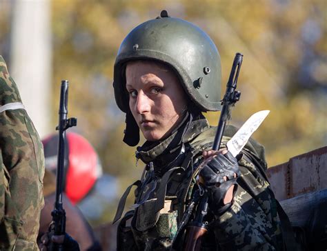 Photo Report Women Fighters Take Up Arms On Both Sides Of Conflict In