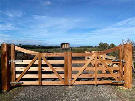 Custom Designed Timber Gates Gippsland Timber Gates